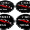 Dekal för centrumkåpa - Street Racing